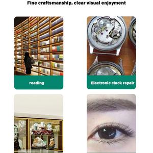 Lunettes grossissantes dentaires pour extensions de cils, montées sur la tête, 5X, qualité professionnelle, logo personnalisé Pinky Leem, vente en gros - Product Image 6