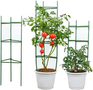 トマトケージスモールキットステークアームプラスチックケージ倒立拡張可能調整可能植物サポート