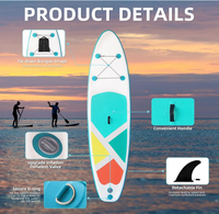 Planche de paddle gonflable en PVC/EVA pour niveau expert, unisexe, pour le surf en eaux océaniques et les jeux aquatiques