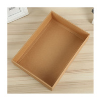 Boîte personnalisée en carton ondulé avec couvercle et base en papier kraft pour emballage cadeau de serviettes de bain