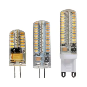 G4 lâmpada led 220v 12V 24V 110V 220V Mini Silicone G4 Conduziu a Lâmpada COB SMD G9 1W 1.5W 2W 3W Lâmpada LED