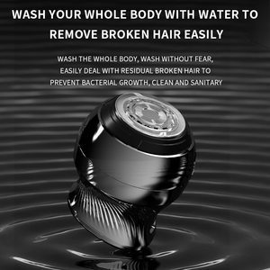 Portable Pocket Beard Bald <b>Head</b> Travel Rotary <b>Razor</b> <b>Head</b> Led Display Waterproof Rechargeable Electric Shaver for Men - Product Image 5