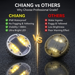 Luz LED Recargable Empotrada para Carreteras, <span class=keywords><strong>de</strong></span> Plástico Blanco, con Energía Solar, IP68, Bajo Mantenimiento, 143 mm - Product Image 6
