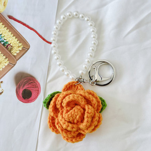 Porte-clés en tissu rembourré NPF vierge, porte-clés au crochet, porte-clés en gros, breloque porte-clés en laiton en peluche pour Halloween, breloque de sac au crochet - Product Image 1