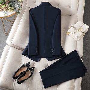 <span class=keywords><strong>Ensemble</strong></span> Tailleur-Pantalon Femme 2 Pièces : Costume de Bureau Professionnel - Product Image 5