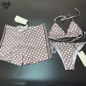2023 yeni varış seksi tasarımcı lüks kadınlar ve erkekler Bathsuits ünlü marka özel etiket mayo bayanlar 2 parça Bikini mayo