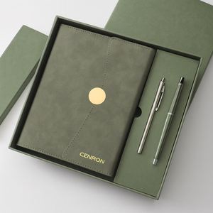 Set de Regalo Corporativo: Cuaderno A5 con Bolígrafo y Botella de Vacío de Acero Inoxidable, Logotipo Personalizado, Caja de Bienvenida Empresarial - Product Image 2