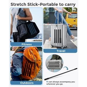 Bastón de Yoga Ajustable EIGFOH (Modelo Yoga Stick-1) para Rutina Diaria de Estiramiento y Ejercicios de Flexibilidad - Product Image 5