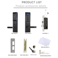 Cerradura Inteligente RFID de Acero Inoxidable Duradera para Puertas de Madera con Almacenamiento en la Nube y Sistema de Control de Acceso SDK T57