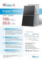 Panneau solaire monocristallin Trina Solar Vertex N 695W 700W 710W 720W, type N, I-TOPCon, module PV haute efficacité