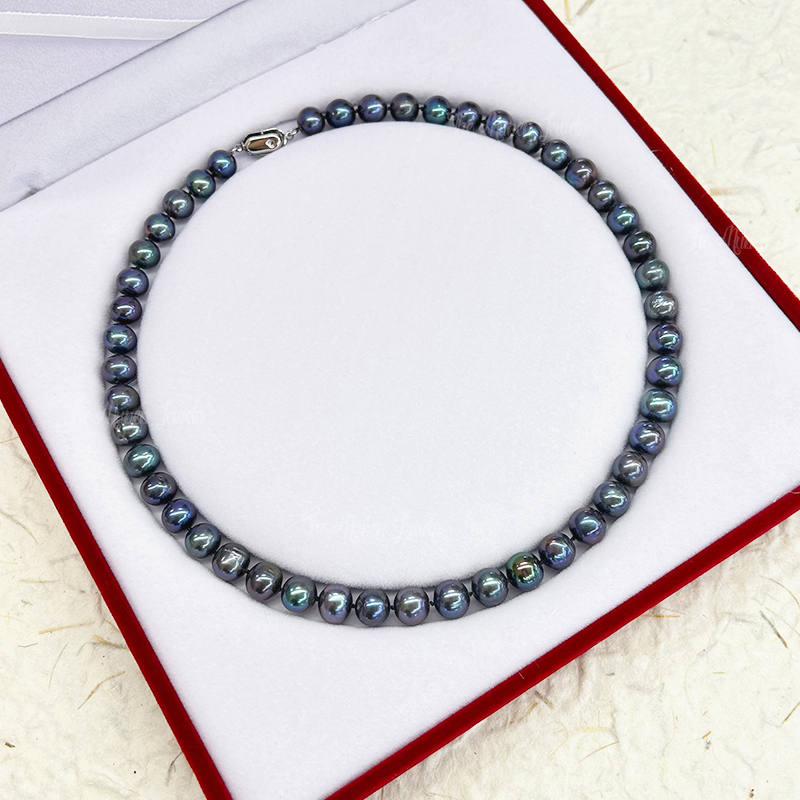 Pearl necklace(stainless steel clasps)