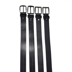 Ceinture carrée pour homme en cuir de vachette de haute qualité, vintage, étanche, avec boucle en acier, écologique, longueur personnalisable, couleurs noir et marron, durable - Product Image 5