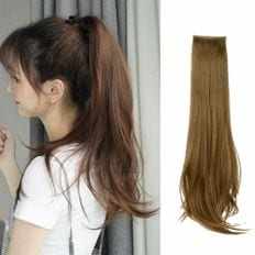 Extensión de cabello humano virgen indio y brasileño con borde natural largo de cola Po - Product Image 1