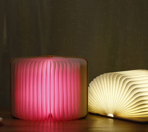 Luz de libro Lámpara de libro Novedad Lámpara de libro plegable 5 colores Luz de noche plegable Luz de escritorio portátil - Product Image 5