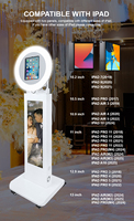 Machine de location de photomaton pour iPad avec écran de 29 pouces, kiosque portable pour selfies pour mariages, anniversaires et événements d'entreprise