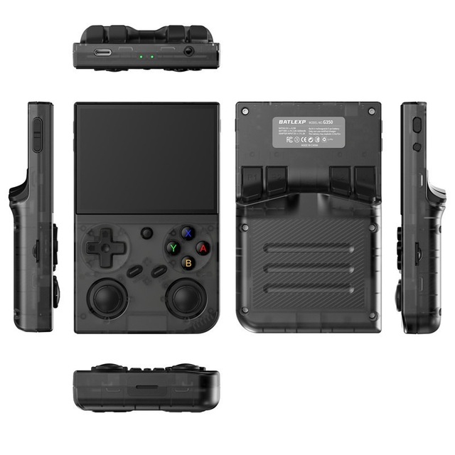 AMPOWN Newest G350 Retro Handheld Game Console 3.5 Inch Linux Mini Portable Arcade Classic TV Wi-Fi 3200mAh Battery Games Player