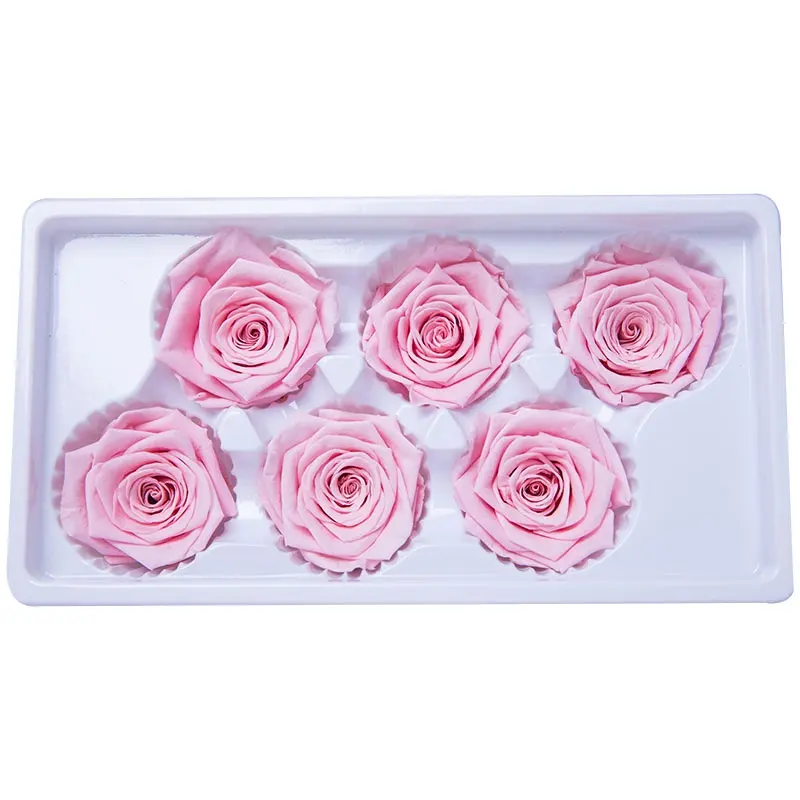 5-6cm एल थोक उच्च गुणवत्ता सजावटी हमेशा के लिए अनन्त अनन्त संरक्षित गुलाब <span class=keywords><strong>फूल</strong></span> सिर कली बॉक्स गुलाब 60 + रंग