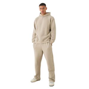 Survêtements de marque personnalisés de haute qualité pour les sports des hommes respirant vierge 100% coton pantalons de survêtement surdimensionné vêtements de survêtement - Product Image 1