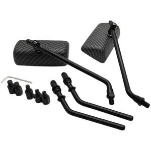 Nuovi Specchietti Retrovisori JP Motor Retrò Argento di Alta Qualità per Moto, Rettangolari in Lega di Alluminio Convessi per Retrofit <span class=keywords><strong>Hal</strong></span> Davis - Product Image 6