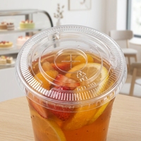 KAIDA KD-90mm Couvercle plat rond à fente en X en PET jetable transparent, personnalisable avec logo client, pour gobelet à café froid de 90mm de diamètre