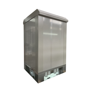 High Quality 18U IP55 IP65 Waterproof Outdoor Rack Sheet Metal Enclosure Street <b>Cabinet</b> With Air Conditioner SAE1000 Waterproof - Product Image 3
