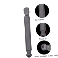 Tournevis Torx en acier de qualité industrielle TOOLJOY, embout hexagonal de 1/4 ", T6-T40, pointe magnétique pour perceuses électriques