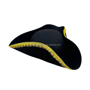 Nouveauté Dress up America Tricorn Hat pour adultes Nouveauté Costume Tricorn Cap <span class=keywords><strong>Pirate</strong></span> Hat - Product Image 3