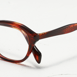 Women's Cat Eye <b>Eyeglasses</b> Full Rim Tortoise Shell Acetate <b>Frame</b> Anti-Uv Protection Oval Face Match - Product Image 2