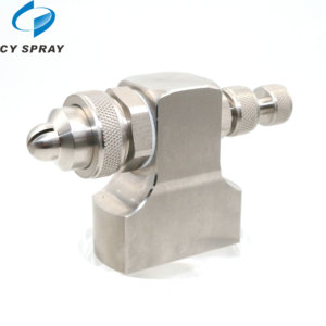 <span class=keywords><strong>CYCO</strong></span> D-Serie 1/4-Zoll Luftzerstäubungsdüse aus Edelstahl mit Flachstrahlmuster und Feinnebel-Zerstäuber mit Einstellbarem Nadelventil - Product Image 5