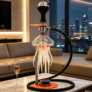 Set de Hookah Shisha con Diseño de Medusa Joy, 44CM, LED, de Aluminio, Estilo Árabe, para Bar, en Stock, Venta al por Mayor - Product Image 6