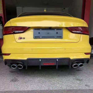 Aileron de diffuseur de kit de carrosserie de lèvre arrière de pare-chocs de voiture de fibre de carbone pour la berline de version de <span class=keywords><strong>sport</strong></span> d'<span class=keywords><strong>Audi</strong></span> <span class=keywords><strong>A3</strong></span> S3 2017-2020 - Product Image 6