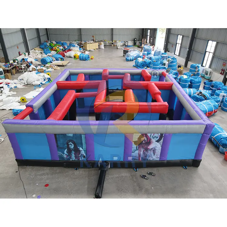 PVC Plane Kinder & Erwachsene aufblasbare Labyrinth Hindernis Spiel aufblasbare Spielzeuge für Sportspiele