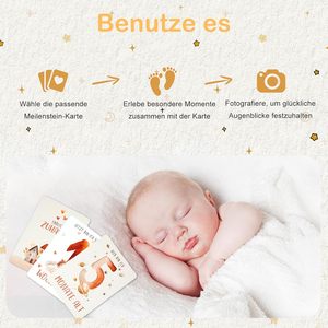 <span class=keywords><strong>Tarjetas</strong></span> <span class=keywords><strong>de</strong></span> hitos mensuales <span class=keywords><strong>personalizadas</strong></span> para bebés, estilo boho, en stock en Alemania, para niños y niñas, para <span class=keywords><strong>bautizo</strong></span>, cumpleaños, regalo para baby shower - Product Image 4