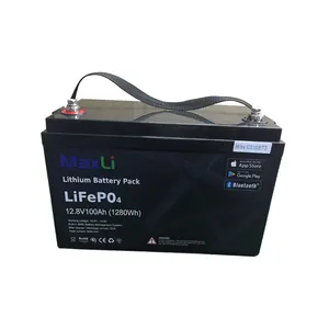 Pin Lithium 12 Volt 100 Amp Hour Thay Thế Cho RV Với Pin Lăng Trụ 4S1P Bảo Hành 3 Năm