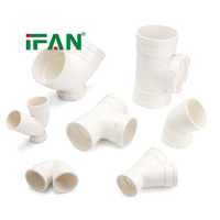 Raccords de drainage en PVC UPVC blanc IFAN 50-160 mm pour égouts, eaux usées, plomberie de bâtiment GB/T 5836.1
