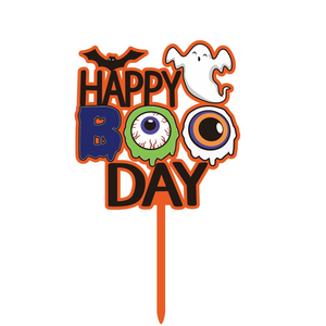Decorazione per Torta <span class=keywords><strong>Serie</strong></span> Halloween in Acrilico, Alfabeto, Zucca, Pipistrello in Stile Cartone Animato, Accessori per Decorazione Torte di Halloween - Product Image 4