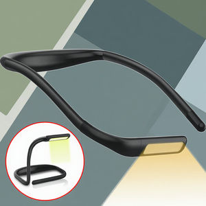 Lumière <span class=keywords><strong>de</strong></span> livre rechargeable mains libres 3 couleurs réglables pour la lecture <span class=keywords><strong>de</strong></span> nuit - Product Image 1