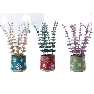Vente <span class=keywords><strong>en</strong></span> gros de grands pots <span class=keywords><strong>en</strong></span> céramique émaillée personnalisés avec jardinière artificielle Décoration de pépinière couvre pots de fleurs - Product Image 1