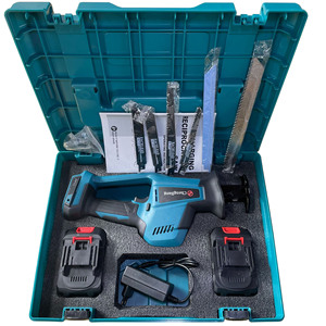 Scie sauteuse sans fil haute puissance, portable, sans balais, livrée avec 2 batteries et 6 lames de scie - Product Image 6