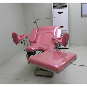 Mesa de operaciones ginecológicas eléctrica de acero inoxidable, cama médica para obstetricia y cirugía con posicionamiento ajustable - Product Image 4