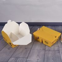 ZJPACK Compartiment Jetable Recyclable Boîte À Lunch Bento Récipient En Papier Écologique pour Salade Sushi Nouilles Chips De Poulet Alimentaire