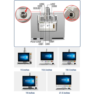 Pantalla industrial frontal IP65 a prueba de agua, todo en uno, Panel táctil industrial, PC, panel de pantalla táctil industrial montado en el brazo - Product Image 3
