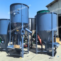 Mélangeur vertical automatique en acier inoxydable DZJX PLC 500 1000 15000 Kg pour résine HDPE, machine de mélange de plastique chauffée