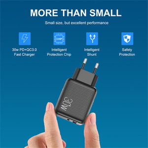 双端口PD端口 + QC3.0 <span class=keywords><strong>USB</strong></span>端口壁30w <span class=keywords><strong>c</strong></span>型便携式迷你快速充电插头充电器适配器，适用于Iphone 14 15 16ProMax - Product Image 5