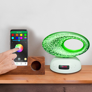 Reproductor de Audio Digital Inalámbrico del Corán, Regalo Musulmán, Control Táctil por Aplicación, LED con Cambio de Color, Sonido Envolvente, Lámpara con Reloj Azan - Product Image 2