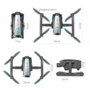 S188 chuyên nghiệp HD 8K máy ảnh GPS bay không người lái Ba trở ngại tránh có thể gập lại <span class=keywords><strong>rc</strong></span> <span class=keywords><strong>Quadcopter</strong></span> với thiết kế đặc biệt cho người lớn trẻ em - Product Image 6