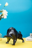 Statue de taureau en céramique personnalisable et créative, ornement de bureau Feng Shui pour la prospérité, fabriqué à haute température, durable, directement de l'usine