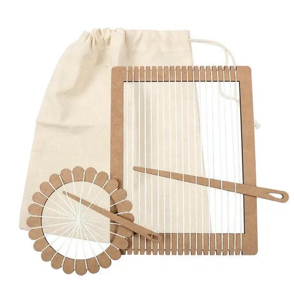 Kit de loom de tecelagem artesanal, <span class=keywords><strong>brinquedos</strong></span> de madeira 29144, 6x8 ", faça você mesmo