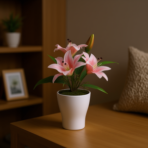 Planta Bonsái Artificial con Jarrón Blanco, Juego de 36 Piezas, Hojas de Alta Simulación, Decoración Verde para Interiores - Product Image 2