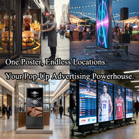 Afficheur LED numérique portable pliable pour extérieur P2.5 avec indice de protection IP54 et garantie de 5 ans